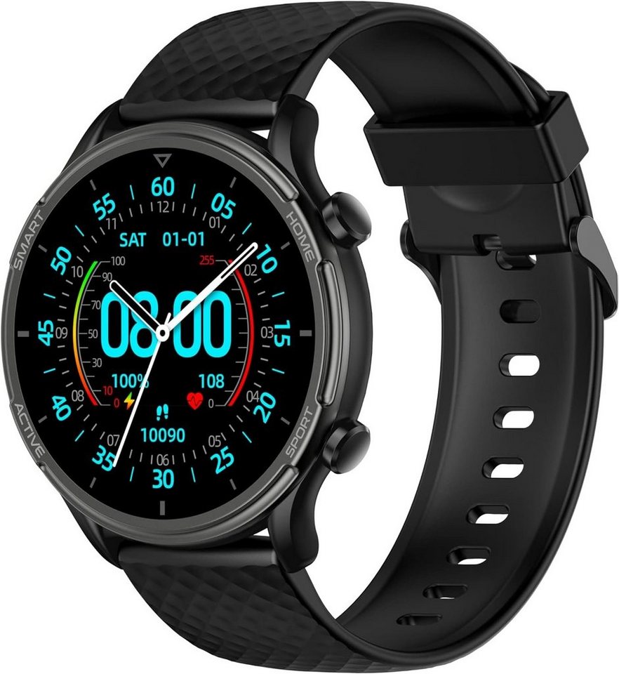 Dachma Smartwatch (1,69 Zoll, Android, iOS), mit Telefonfunktion Whatsapp Schrittzähler Sprachassistenten Fitness von Dachma