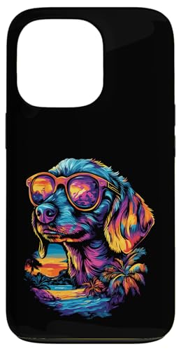 Hülle für iPhone 13 Pro Dackel-Liebhaber trägt Kopfhörer Lustiger Dackel von Dachshund Dog Lovers Designs