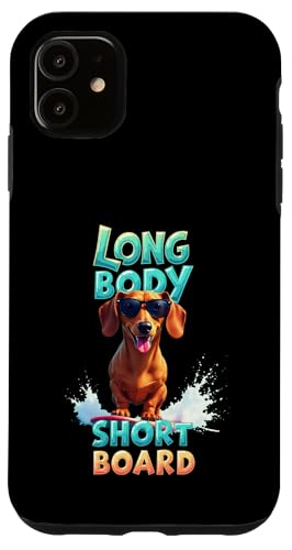 Cooler Dackel Surfing Dog Hülle für iPhone 11 von Dachshund Fun Designs