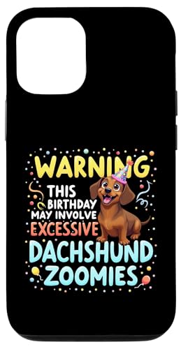 Lustiges Geburtstagsgeschenk Dackel Hund Hülle für iPhone 12/12 Pro von Dachshund Fun Designs