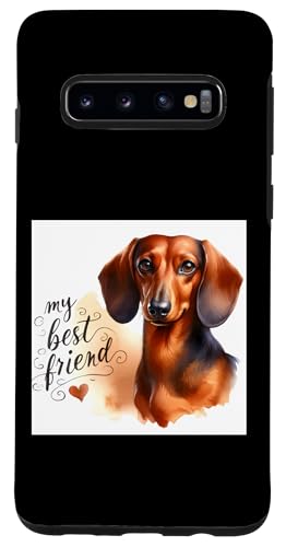 Hülle für Galaxy S10 Dackel Shirt Weiner Dog Mom Dad Love Doxie Puppy Cute Tee von Dachshund Gifts and Doggie Shirts