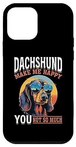 Hülle für iPhone 12 mini Dackel Dachs Wiener Wursthund Dackel machen mich glücklich von Dachshund badger wiener doxie sausage Dog Owner