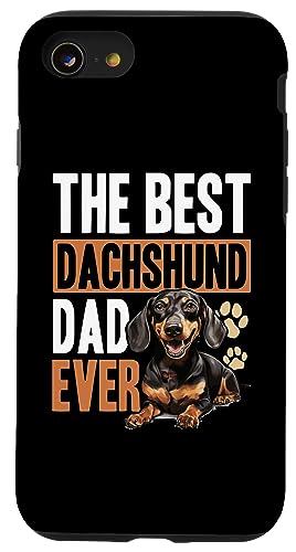 Hülle für iPhone SE (2020) / 7 / 8 Dackel Dachs Wiener Wursthund Der beste Dackel Papa von Dachshund badger wiener doxie sausage Dog Owner