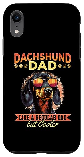 Hülle für iPhone XR Dackel Dachs Wiener Wursthund Duchshund Dad von Dachshund badger wiener doxie sausage Dog Owner