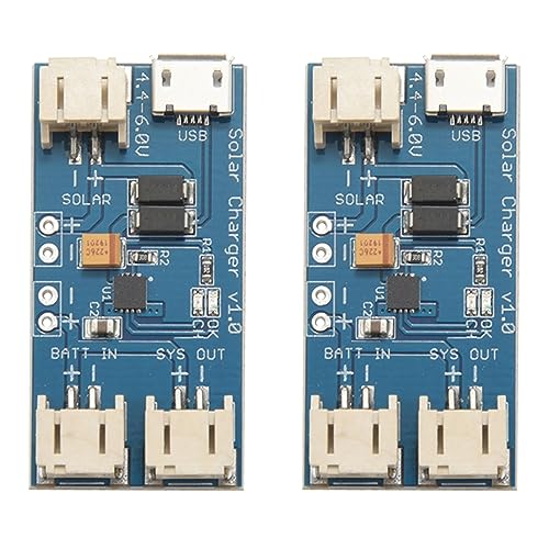 Daconovo 2X Mini Solar Lipo Ladegerät Board CN3065 Lithium Batterie Ladegerät Board Modul von Daconovo