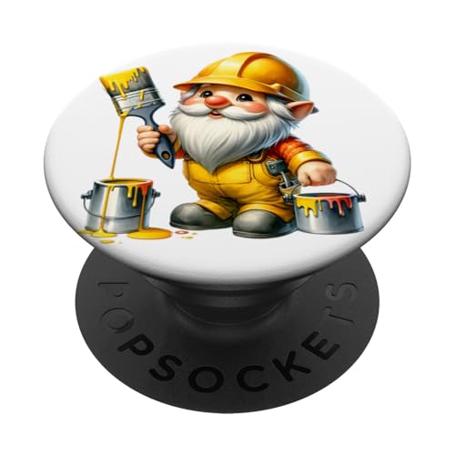 House Painter Gnome Daddy For Men Funny Construction Worker PopSockets Klebender PopGrip von Dad Builder And Construction Worker Gifts For Men