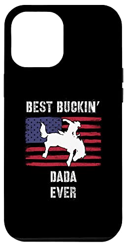 Hülle für iPhone 14 Plus Best Buckin' Dada Ever Amerikanische Flagge Rodeo Cowboy Western von Dad & Grandpa Gifts for Special Occasions