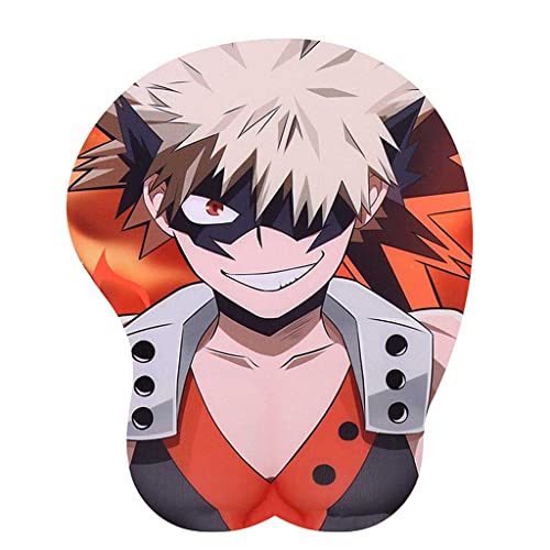 My Hero Academia Bakugou Katsuki Mauspad Handgelenkauflage Mauspad Gaming Office PC Desk 3D Silicone Mousepads Schulbedarf PC Zubehör Schreibtisch-Mauspad von Dagua