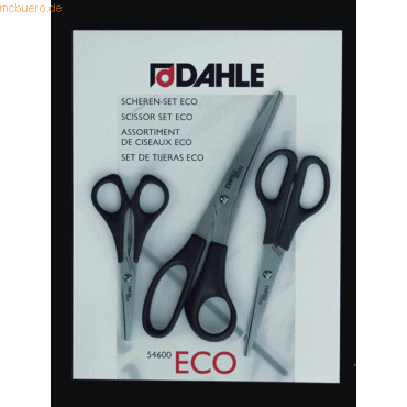 Dahle Scheren-Set 13/16/21cm schwarz von Dahle