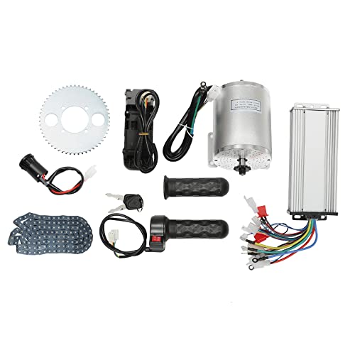 Elektro Brushless Geschwindigkeit Motor FußPedal Drosselklappe Satz Go Kart Elektromotor Gokart BüRstenloser Bausatz Electric Conversion Kit Motorrad Elektromotorrad Controller FüR Elektroroller von DaiJiubu