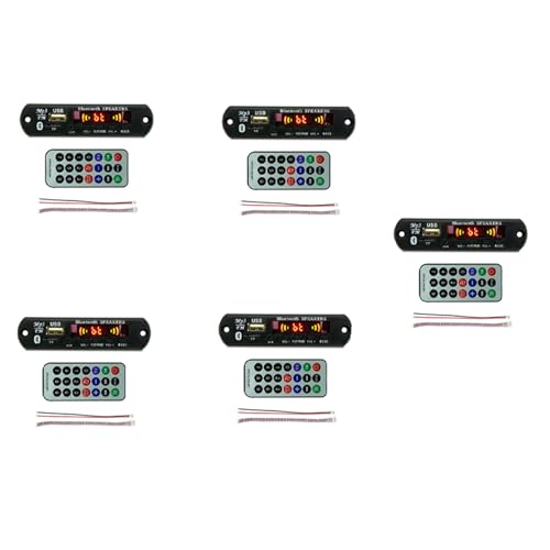 Daijianbin 5X USB MP3 Modul Bluetooth 12V MP3 WMA Decoder Board Audio Modul FM AUX USB TF Radio für Auto Remote Musik Lautsprecher von Daijianbin