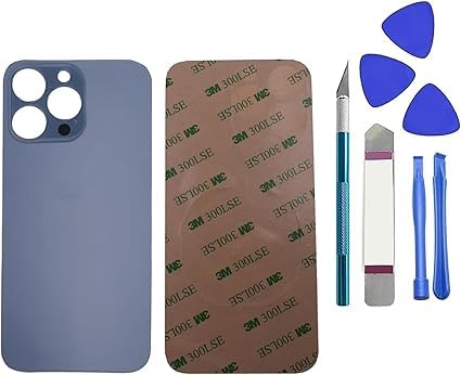 Dakexiong 13 Pro Ersatzrückglas für iPhone 13 Pro mit Reparaturwerkzeug-Set (Blau Sierra) von Dakexiong