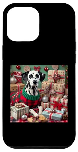 Hülle für iPhone 15 Pro Max Merry Chrismas Dalmatiner Shirt Spotted Dog Mom Dad Doggie von Dalmatian Gifts and Doggie Shirts