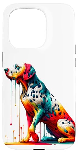 Dripping Paint Art Dalmatian Dalmatians Dal Dally Dog Hülle für iPhone 15 Pro von Dalmatians Dalmatian Dog Lover Gifts