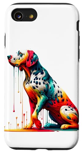 Dripping Paint Art Dalmatian Dalmatians Dal Dally Dog Hülle für iPhone SE (2020) / 7 / 8 von Dalmatians Dalmatian Dog Lover Gifts