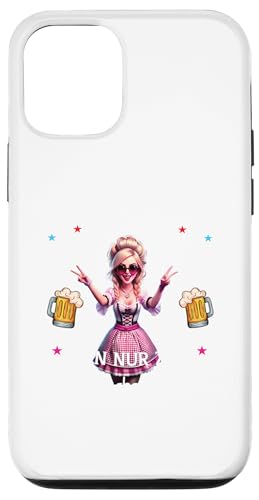 Hülle für iPhone 13 Trachtenshirt Lausmadl Ersatz Dirndl Tracht Oktoberfest von Damen Bluse Trachtenshirts bayrische Kostüm Wasen