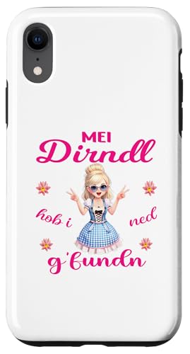 Hülle für iPhone XR Mei Dirndl Mädchen Lausmadl Ersatz Dirndl Kinder Tracht von Damen Bluse Trachtenshirts bayrische Kostüm Wasen