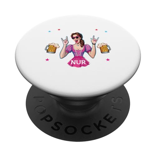 Trachtenshirt Lausmadl Ersatz Dirndl Tracht Oktoberfest PopSockets mit austauschbarem PopGrip von Damen Bluse Trachtenshirts bayrische Kostüm Wasen