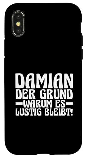 Hülle für iPhone X/XS Vorname Damian von Damian Geschenk