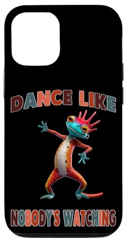 Hülle für iPhone 12/12 Pro Tanze, als würde niemand Gecko Fun sehen von Dance Dancing Dancer, click here for more