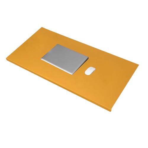 Multifunktionale Schreibtischunterlage aus PU-Leder für Büro, Schlafzimmer, Café, wasserdicht, öldicht, Tischschutz, bequeme, einfarbige Tastaturmatte (Orange, 40 x 80 cm) von Danchen