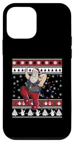 Hülle für iPhone 12 mini Lustige Weihnachtsmann Bier Lichterkette Weihnachten Weihnachtsmann von Dancing Santa Claus Design