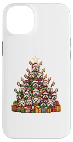 Hülle für iPhone 14 Plus Christmas Tree Dandie Dinmont Terrier von Dandie Dinmont Terrier Lover Gifts