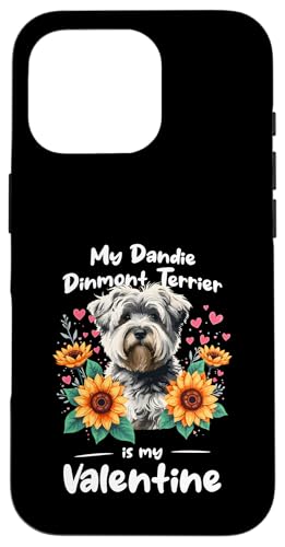 Hülle für iPhone 16 Pro Valentine's Day Dandie Dinmont Terrier Valentines von Dandie Dinmont Terrier Lover Gifts