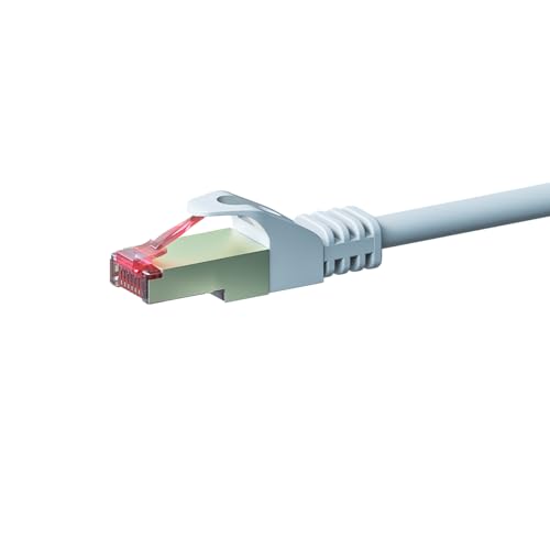 Danicom CAT 6 Netzwerkkabel LSOH - S/FTP - 10 Meter - Weiß, POE, Ethernet, LAN, Patchkabel, Datenkabel, RJ45 - für Serverschränke, Switches, Router, Modems! von Danicom