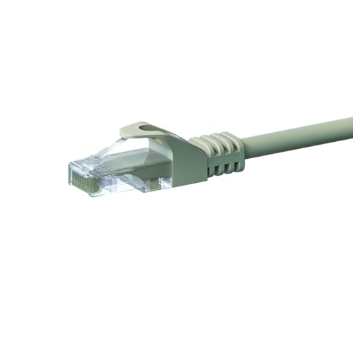 Danicom CAT5e Netzwerkkabel - U/UTP - 7 meter - Grau - 100% Kupfer, POE, Ethernet, LAN, Patchkabel, Datenkabel, RJ45 - für Serverschränke, Switches, Router, Modems! von Danicom