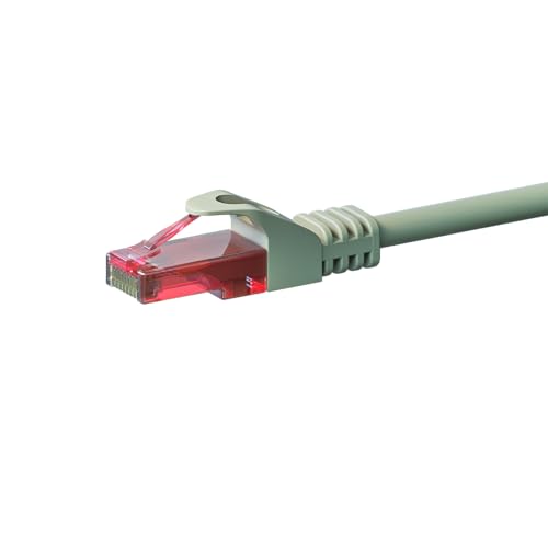 Danicom CAT6 Netzwerkkabel - U/UTP - 1.50 meter - Grau - 100% Kupfer, POE, Ethernet, LAN, Patchkabel, Datenkabel, RJ45 - für Serverschränke, Switches, Router, Modems! von Danicom