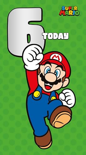 Danilo Promotions LTD Geburtstagskarte zum 6. Geburtstag Super Mario Danilo Promotions LTD Geburtstagskarte zum 6. Geburtstag Super Mario von Danilo Promotions LTD
