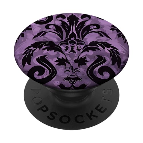 Dark Academia Victorian Gothic Elegant Schwarz Viktorianisches Motiv PopSockets Klebender PopGrip von Dark Victorian Aesthetic Victorian Goth Designs