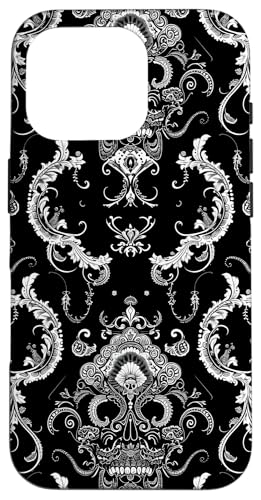 Hülle für iPhone 16 Pro Dark Academia Victorian Gothic Elegant Schwarz Viktorianisches Motiv von Dark Victorian Aesthetic Victorian Goth Designs