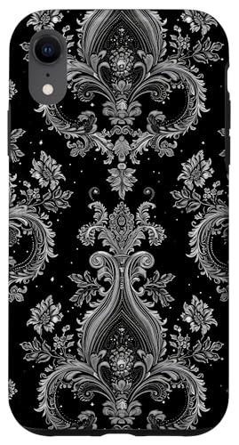 Hülle für iPhone XR Dark Academia Victorian Gothic Elegant Schwarz Viktorianisches Motiv von Dark Victorian Aesthetic Victorian Goth Designs