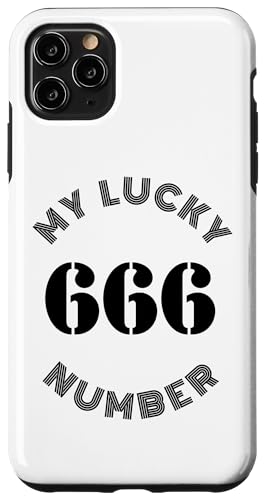 Hülle für iPhone 11 Pro Max My Lucky Number 666 v2 - Lustiger Dunkler Humor von DarkPopArt