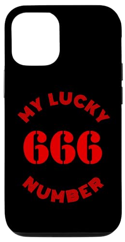 Hülle für iPhone 13 My Lucky Number 666 v2 - Lustiger Dunkler Humor von DarkPopArt