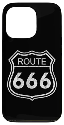 Hülle für iPhone 13 Pro Route 666 - Vintage-Weiß von DarkPopArt