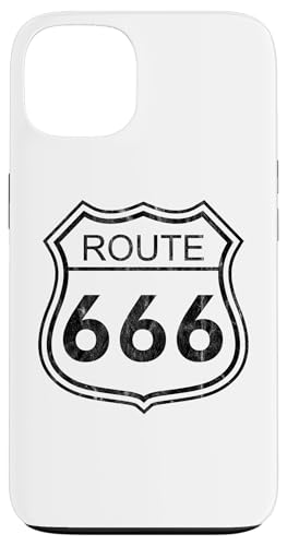 Hülle für iPhone 13 Route 666 - Vintage-Schwarz von DarkPopArt