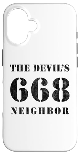 Hülle für iPhone 16 668 The Devil's Neighbor - Dunkler Humor - v2 vintage von DarkPopArt