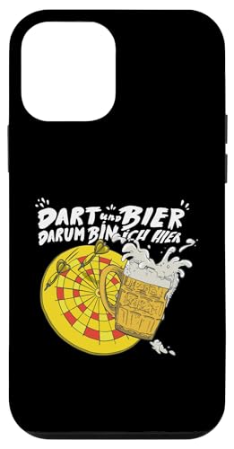 Hülle für iPhone 12 mini Darts und Bier, darum bin ich hier.... von Dart, Darts, Dartscheibe, Dartspieler, Sport