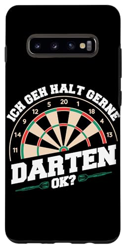 Hülle für Galaxy S10+ Dart Ich geh halt gerne Darten ok Darts Dartsport Darter von Dart Darts Dartspieler Dartsport