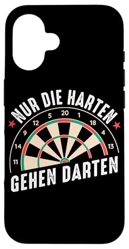 Hülle für iPhone 16 Dart Nur die Harten gehen Darten Dartspieler von Dart Darts Dartspieler Dartsport