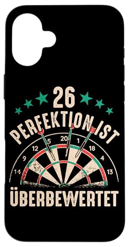 Hülle für iPhone 16 Plus Dart 26 Perfektion ist überbewertet Darts Dartsport von Dart Darts Dartspieler Dartsport