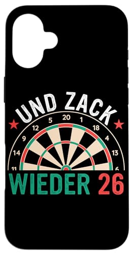 Hülle für iPhone 16 Plus Dart Und Zack Wieder 26 Dartspieler Dartscheibe Darts von Dart Darts Dartspieler Dartsport