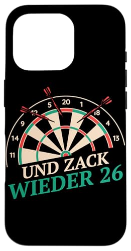 Hülle für iPhone 16 Pro Dart Und Zack Wieder 26 Dartspieler Darts Dartsport von Dart Darts Dartspieler Dartsport