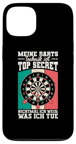 Hülle für iPhone 13 Lustiges Technik Ist Top Secret Darts von Dartspieler Dart Geschenke