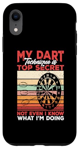 Hülle für iPhone XR Lustiges Darts Technik Ist Top Secret Dart Spieler von Dartspieler Dart Geschenke