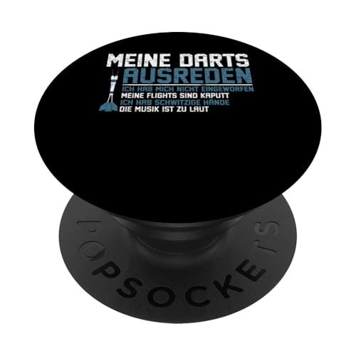 Darts Lustiges Ich Hab Schwitzige Hände PopSockets Klebender PopGrip von Dartspieler Darter Dart Geschenke