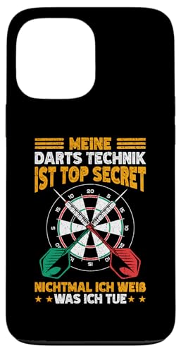 Hülle für iPhone 13 Pro Max Darts Technik Ist Top Secret Lustiges Dart Spieler von Dartspieler Darter Dart Geschenke